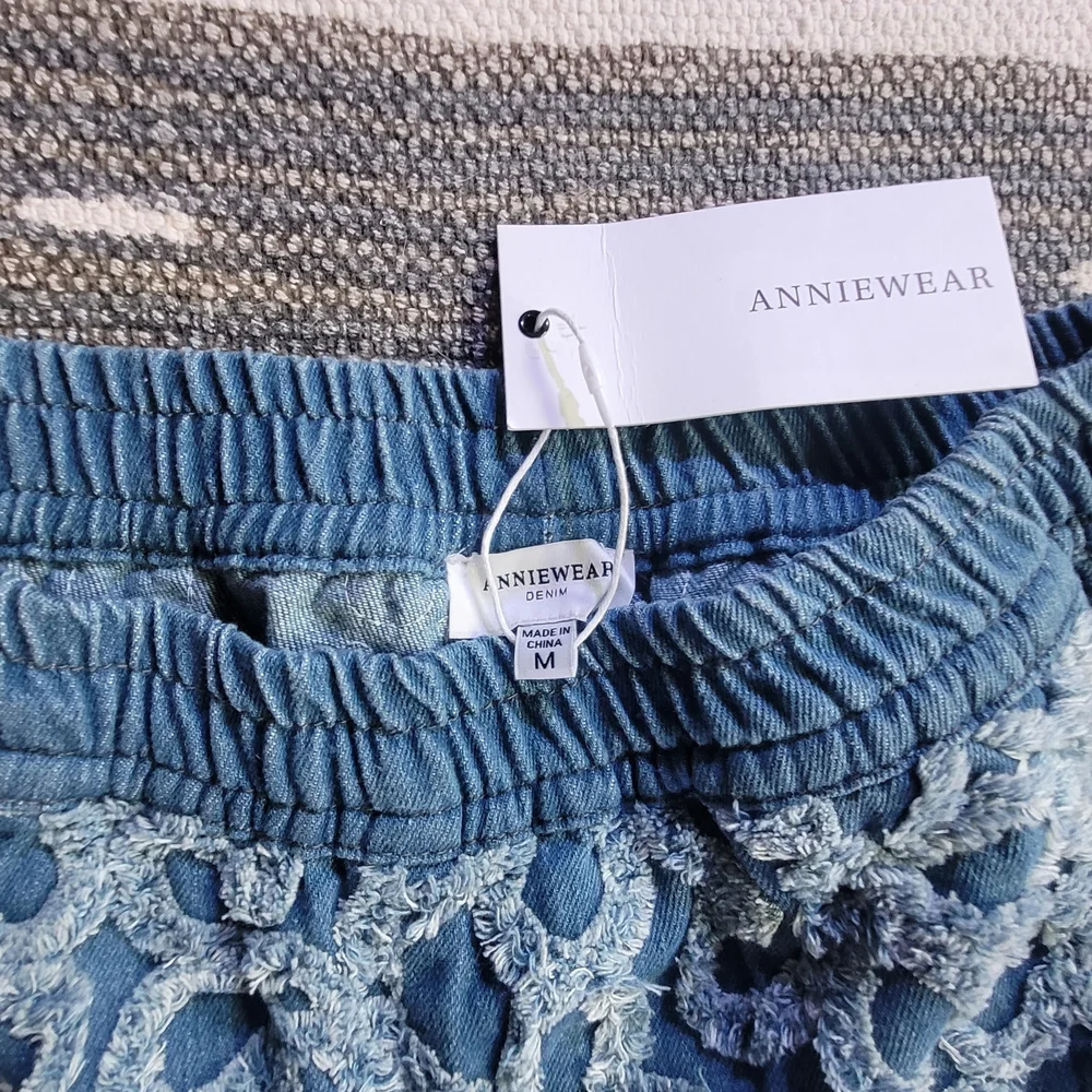 Womens Anthropologie Daisy Wide Leg Flare Denim Bellbottom Jeans Festival Pants - Picture 6 of 8